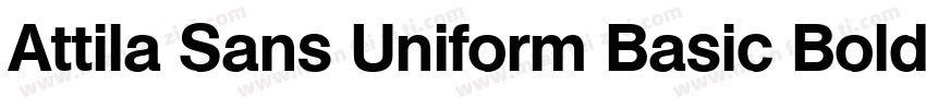 Attila Sans Uniform Basic Bold字体转换